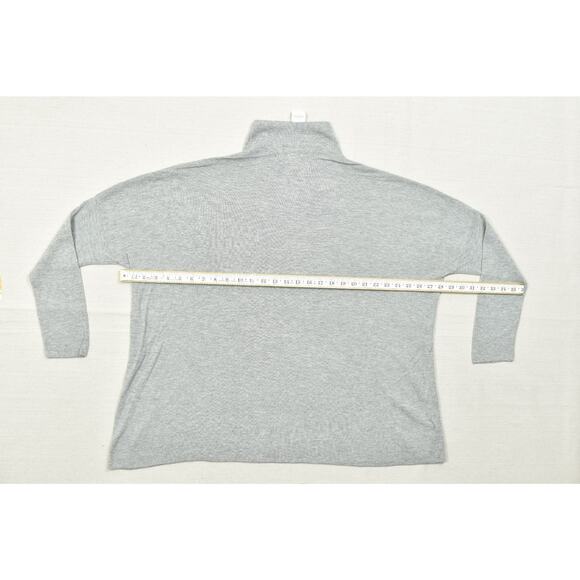 NEW Lou & Grey Gray Mock Neck Sweater Regular Size L Long Sleeve - Picture 3 of 8